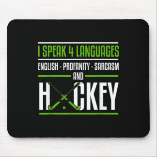 Mousepad Camisa engraçada de hóquei em campo Piada sarcásti