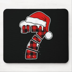 Mousepad Camisa engraçada de pijama de Natal 67 Seis Sete M