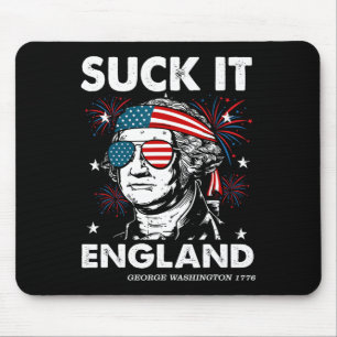 Mousepad Camisa engraçada do 4 de julho Suck-it Inglaterra