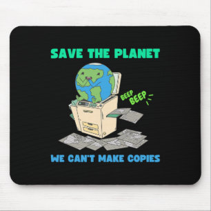 Mousepad Camisa Engraçada Do Dia Da Terra Para Homens Salve