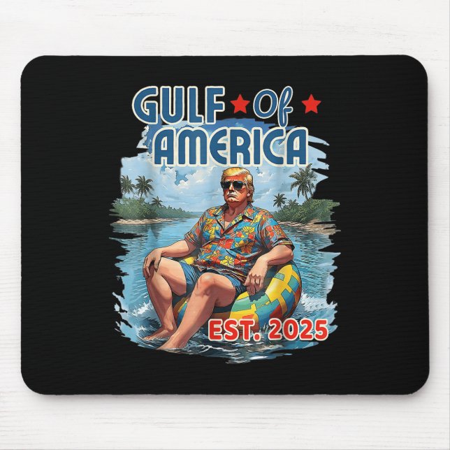 Mousepad Camisa Engraçada Do Golfo Dos Eua América No Leste (Frente)