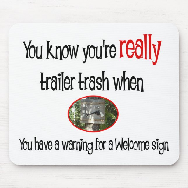 Mousepad Camisa Engraçado do Parque Trailer (Frente)