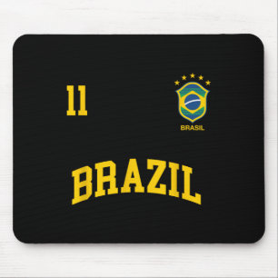 Mousepad Camisa Esportiva do Time de Futebol Brasileiro Núm