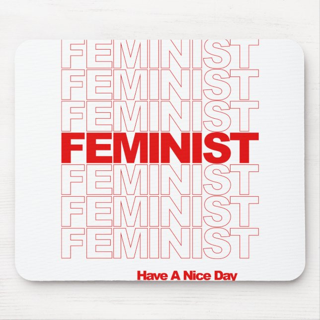 Mousepad Camisa feminista (Frente)