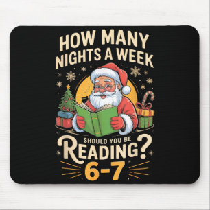 Mousepad Camisa Funny Santa Lendo 67 Meme Natal Professor