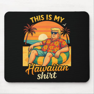 Mousepad Camisa havaiana Trump 2025 engraçado Verão Meu Par