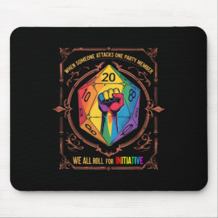 Mousepad Camisa Lgbt Dnd Quando Alguém Ataca Um Membro Da F