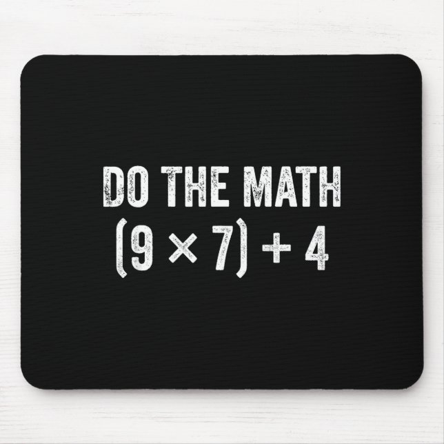 Mousepad Camisa Matemática 67 Meme (Frente)