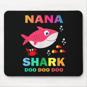 Mousepad Camisa Nana Shark, Dia dos Pais Presente Da Esposa