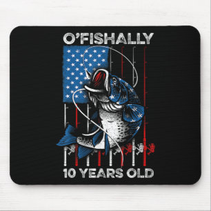 Mousepad Camisa Oficialmente 10 Anos de Idade 10º Aniversár