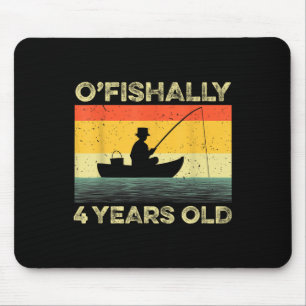 Mousepad Camisa Oficialmente 4 Anos de Idade 4º Aniversário
