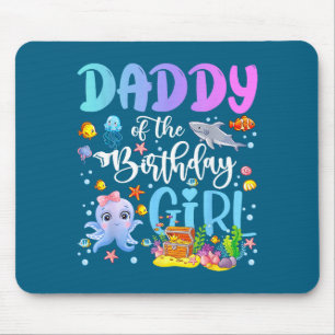 Mousepad Camisa Papai Aniversário Mar Peixe Oceano