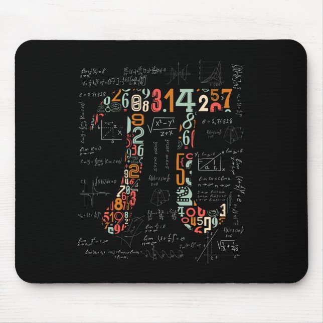Mousepad Camisa Pi Números Pi Professores De Matemática 3.1 (Frente)