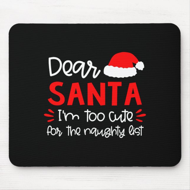 Mousepad Camisa Querido Papai Noel Roupas de Natal Divertid (Frente)
