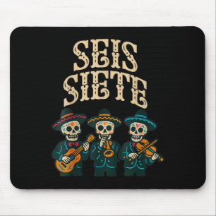 Mousepad Camisa Seis Siete Engraçado 67 Meme Mexicano Los M