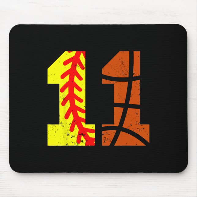 Mousepad Camisa Softll Sketll Número 11 Camiseta Engraçada  (Frente)