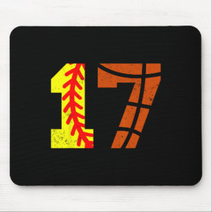 Mousepad Camisa Softll Sketll Número 17 Camiseta Engraçada