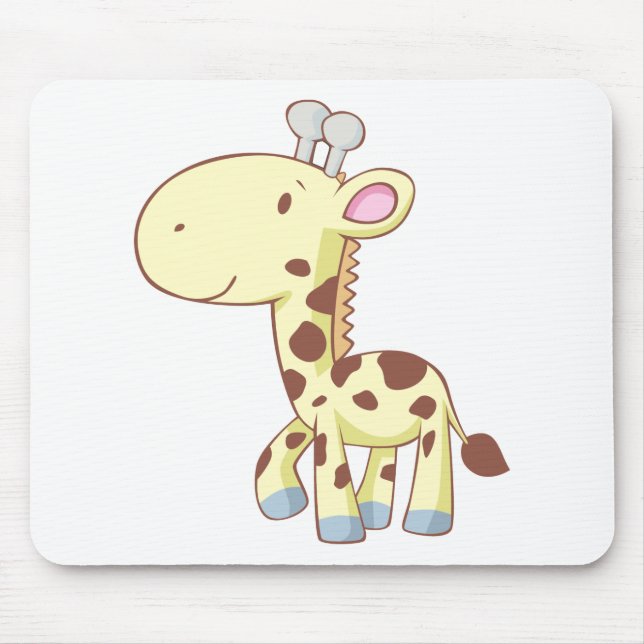 Mousepad Camisas bonitos do girafa do bebê dos desenhos (Frente)