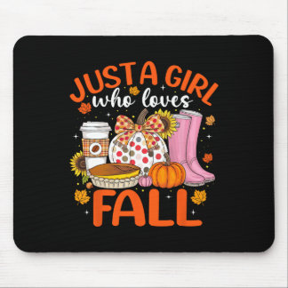 Mousepad Camisas De Abóbora De Queda Para Mulheres Meninas