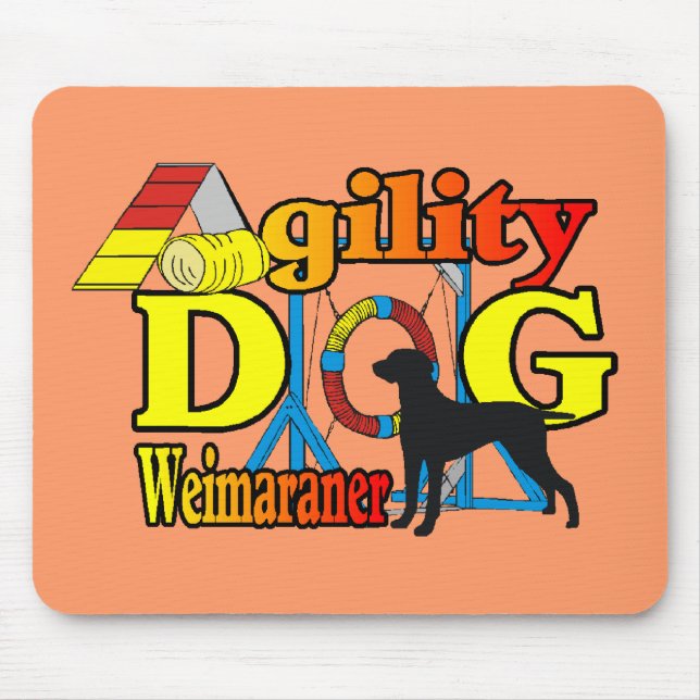 Mousepad Camisas de Agilidade do Weimaraner Ofertas (Frente)