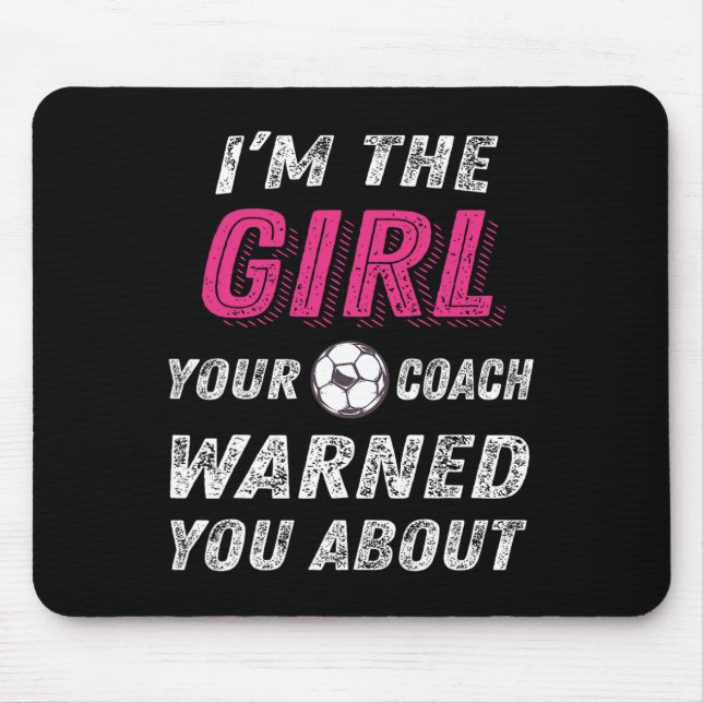 Mousepad Camisas de Futebol para Meninas e Mulheres, Futebo (Frente)