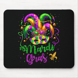 Mousepad Camisas de Mardi Gras para Mulheres Crianças Homen