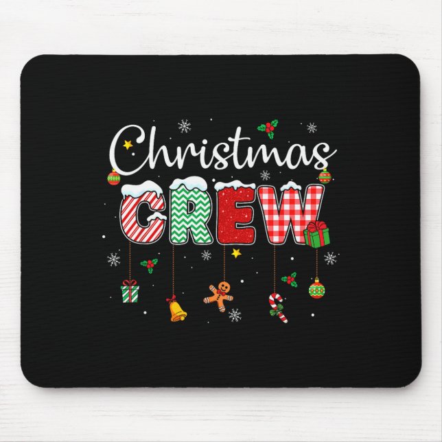 Mousepad Camisas de Natal da Equipe de Natal Família Combin (Frente)