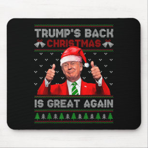 Mousepad Camisas De Natal Divertidas Trump Apoiando O Natal
