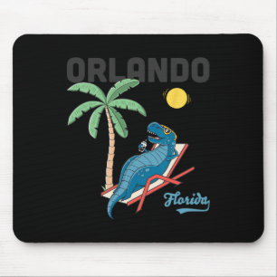 Mousepad Camisas de Orlando Crianças Flórida Dinossauro T-r