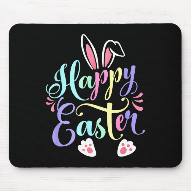 Mousepad Camisas De Páscoa De Ovos De Primavera De Coelho f (Frente)