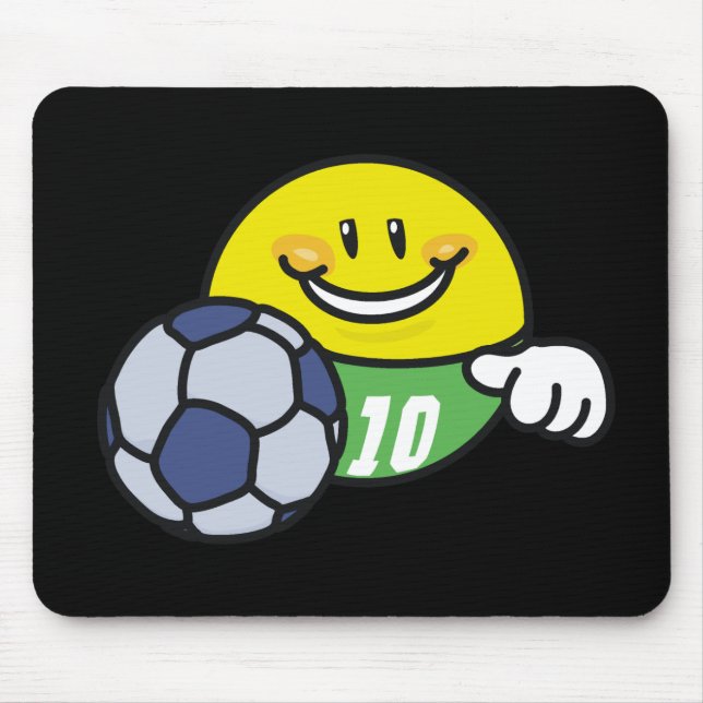 Mousepad Camisas e presentes do futebol T do smiley (Frente)
