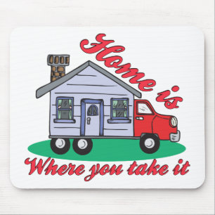 Mousepad Camisas e presentes no Parque Trailer Funny