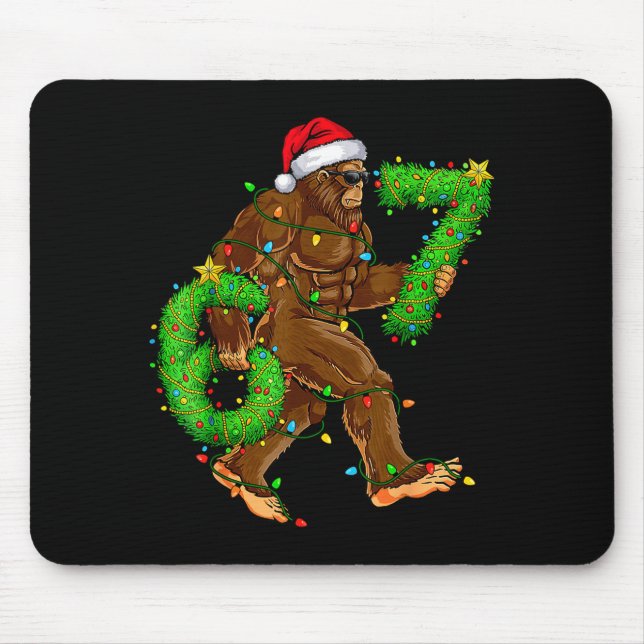 Mousepad Camisas engraçadas de Natal do Pé Grande do meme S (Frente)