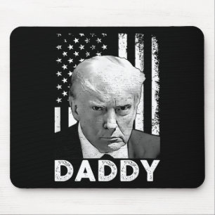Mousepad Camisas Engraçadas do Trump Pai Está em Casa Para