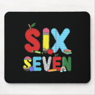 Mousepad Camisas engraçadas seis sete 6 7 meme professor cr