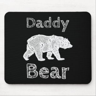 Mousepad Camisas Para Homens Engraçado Urso De Pai T Camisa