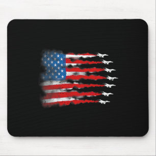 Mousepad Camisas Patriotas Homens Jet Red White Blue Usa Ba
