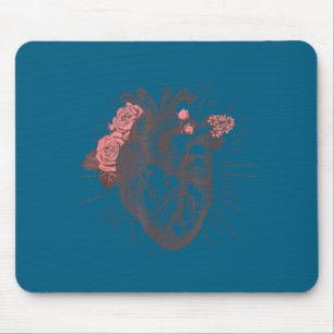 Mousepad Camiseta Anatomia do Coração Feminino Anatomia do