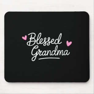 Mousepad Camiseta avó abençoada mulheres avó dia das mães