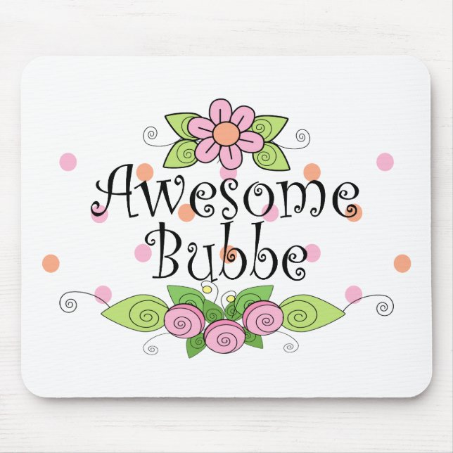 Mousepad Camiseta Awesome Bubbe (Frente)