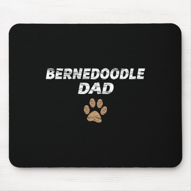 Mousepad Camiseta Bernedoodle Dad Masculina e Infantil - Pr (Frente)
