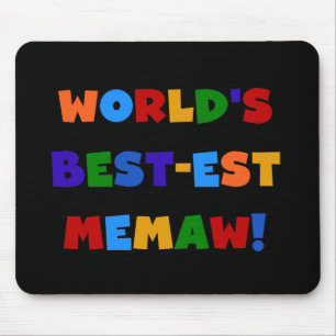 Mousepad Camiseta brilhante das cores do Melhor-est Memaw d