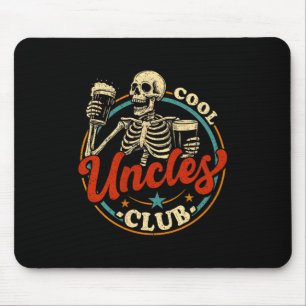 Mousepad Camiseta Clube de Tios Legais Tio Esqueleto Homens