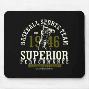 Mousepad Camiseta da Equipe de Beisebol Estd 1946
