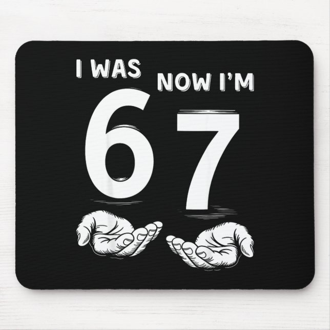Mousepad Camiseta de Aniversário de 7 Anos Meme Seis Sete E (Frente)