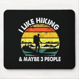 Mousepad Camiseta de caminhada para homens e mulheres ao ar