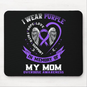 Mousepad Camiseta de Conscientização sobre Overdose em Memó