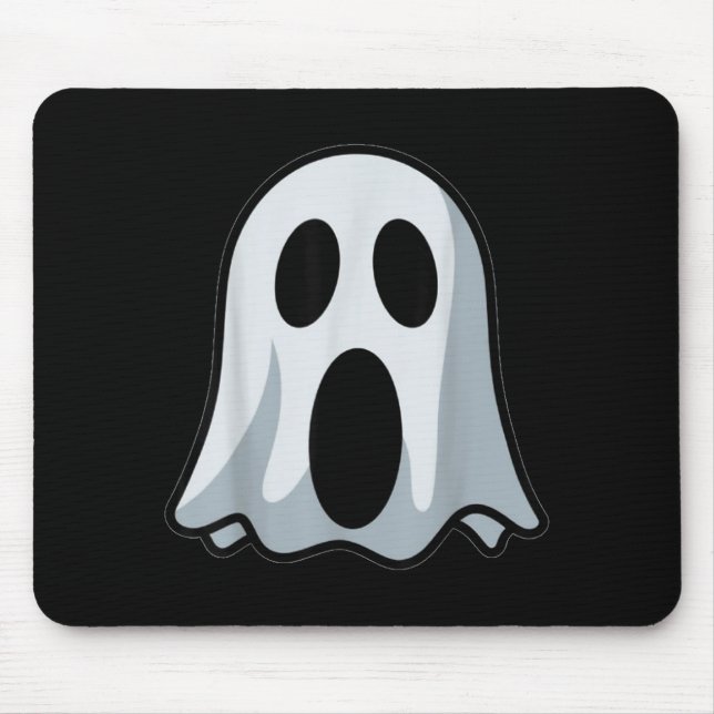 Mousepad Camiseta de Custa de Fantasma Assustador de Hallow (Frente)