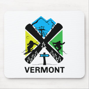 Mousepad Camiseta de Esqui Vermont - Acessório de Esqui e S