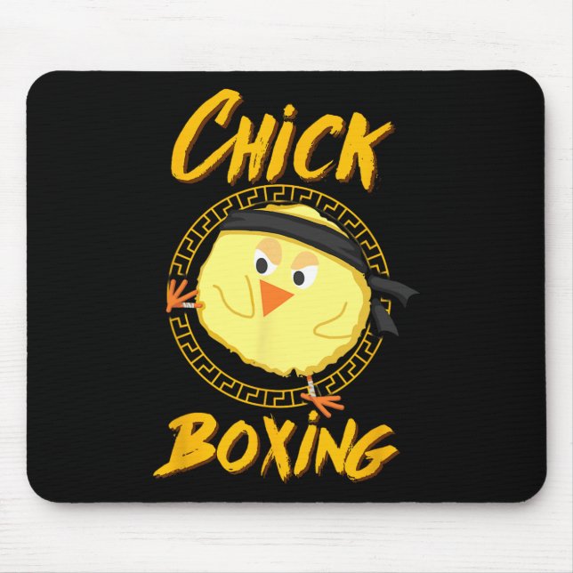 Mousepad Camiseta de Kickboxing de Boxe Feminino para Compe (Frente)